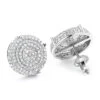 Pave Diamond Circle Earrings 0.36ct Sterling Silver -Its Hot Jewelry Shop pave diamond circle earrings 036ct sterling silver p 48008