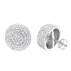 Large 14K White Gold Studs Pave Diamond Earrings 2.3ct 1 Large 14K White Gold Studs Pave Diamond Earrings 2.3ct -Its Hot Jewelry Shop pave diamond earrings 14k 230ct p 41206 wh