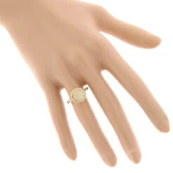 Pave Diamond Engagement Ring 0.64ct 14K Yellow Gold 11 Pave Diamond Engagement Ring 0.64ct 14K Yellow Gold -Its Hot Jewelry Shop pave diamond engagement ring 064ct 14k p 44744 bodye