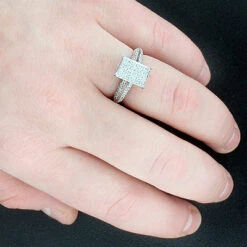 Pave Diamond Engagement Ring 14K White Gold 0.85ct 7 Pave Diamond Engagement Ring 14K White Gold 0.85ct -Its Hot Jewelry Shop pave diamond engagement ring 14k 085ct p 40954bod