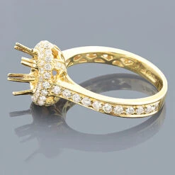 Halo Pave Diamond Engagement Ring Setting 0.88ct 6 Halo Pave Diamond Engagement Ring Setting 0.88ct -Its Hot Jewelry Shop pave diamond engagement ring setting 088ct p 41168back