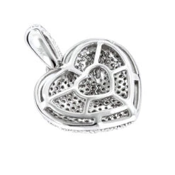 1 Carat Pave Diamond Heart Pendant 14K White Gold 11 1 Carat Pave Diamond Heart Pendant 14K White Gold -Its Hot Jewelry Shop pave diamond heart pendant 14k gold 113ct p 22303 backwh