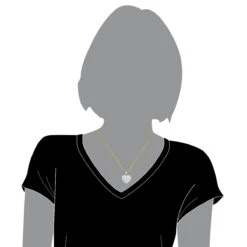 Pave Diamond Heart Pendant 14K Yellow Gold 2 Carats -Its Hot Jewelry Shop pave diamond heart pendant 14k gold 2 carats p 22301 bodye