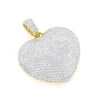 Pave Diamond Heart Pendant 14K Yellow Gold 2 Carats -Its Hot Jewelry Shop pave diamond heart pendant 14k gold 2 carats p 22301 ye