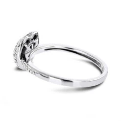 Ladies Pave Diamond Heart Ring In Sterling Silver 0.33ct 7 Ladies Pave Diamond Heart Ring In Sterling Silver 0.33ct -Its Hot Jewelry Shop pave diamond heart ring 036ct silver p 42570 back