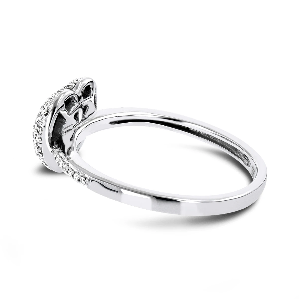 Ladies Pave Diamond Heart Ring In Sterling Silver 0.33ct 4 Ladies Pave Diamond Heart Ring In Sterling Silver 0.33ct - Image 2