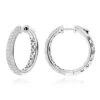 Pave Diamond Hoop Earrings 2.45ct 1 Pave Diamond Hoop Earrings 2.45ct -Its Hot Jewelry Shop pave diamond hoop earrings 245ct p 40635 wh
