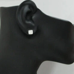 Pave Diamond Stud Earrings 0.45ct 14K White Gold 7 Pave Diamond Stud Earrings 0.45ct 14K White Gold -Its Hot Jewelry Shop pave diamond stud earrings 045ct 14k gold p 44590bod