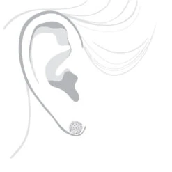 Pave Diamond Stud Earrings 0.9ct 14K White Gold 7 Pave Diamond Stud Earrings 0.9ct 14K White Gold -Its Hot Jewelry Shop pave diamond stud earrings 09ct 14k gold 3