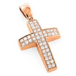 Pave 14K White Gold Diamond Cross Pendant 0.5ct Gold 11 Pave 14K White Gold Diamond Cross Pendant 0.5ct Gold -Its Hot Jewelry Shop pave gold diamond cross pendant 05ct 14k ro