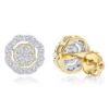 Pave Round Diamond Earrings 0.28ct 10K Yellow Gold 1 Pave Round Diamond Earrings 0.28ct 10K Yellow Gold -Its Hot Jewelry Shop pave round diamond earrings 028ct 10k gold ye