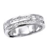 Platinum Baguette Diamond Men's Wedding Ring 1.10ct -Its Hot Jewelry Shop platinum baguette diamond mens wedding ring 110ct p 31264 wh