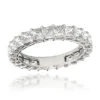 Platinum Cushion Cut Diamond Eternity Band Diamond Anniversary Ring 3ct 1 Platinum Cushion Cut Diamond Eternity Band Diamond Anniversary Ring 3ct -Its Hot Jewelry Shop platinum cushion cut diamond eternity band diamond anniversary ring 3ct main