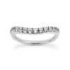 Thin Platinum Diamond Engagement Band 0.30ct