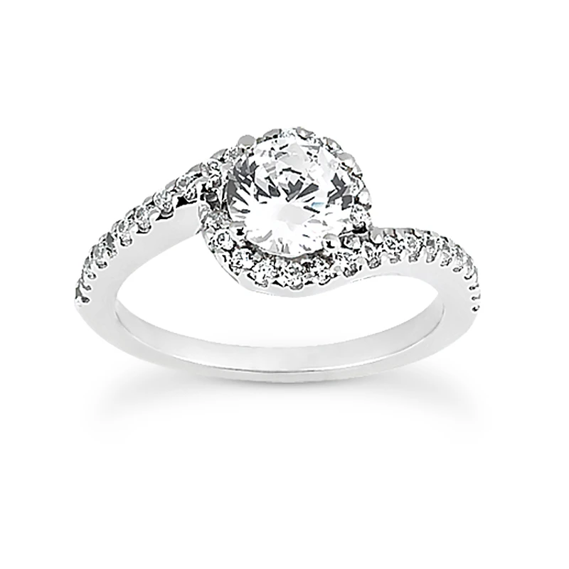 Platinum Diamond Engagement Ring Set 1.61ct 4 Platinum Diamond Engagement Ring Set 1.61ct - Image 2