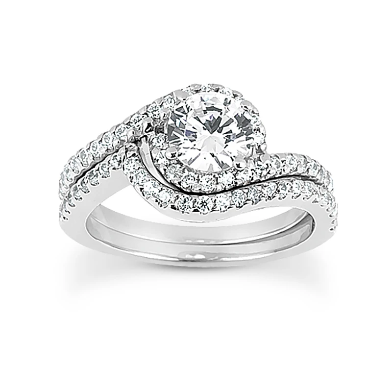 Platinum Diamond Engagement Ring Set 1.61ct 3 Platinum Diamond Engagement Ring Set 1.61ct