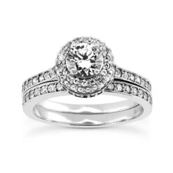 Platinum Diamond Engagement Ring Set 1.75ct