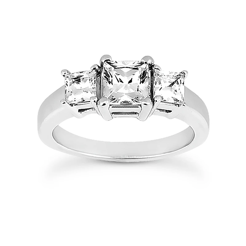 Platinum Diamond Engagement Ring Set 2.24ct Band: 2.70mm, Eng.: 2.80mm 4 Platinum Diamond Engagement Ring Set 2.24ct Band: 2.70mm, Eng.: 2.80mm - Image 2