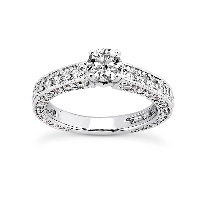 Platinum Diamond Engagement Ring Set 3.92ct 4 Platinum Diamond Engagement Ring Set 3.92ct - Image 2
