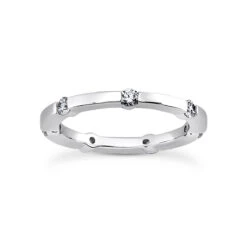 Ultra Thin Platinum Diamond Eternity Band 0.35ct