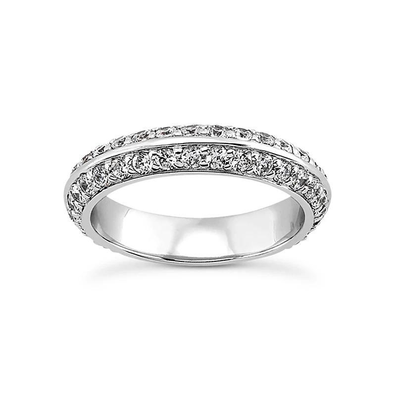 Platinum Diamond Eternity Band 0.80ct 4.3mm 3 Platinum Diamond Eternity Band 0.80ct 4.3mm