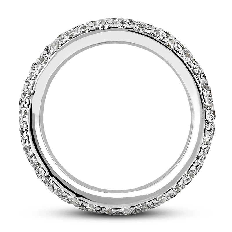 Thin Platinum Diamond Eternity Band 1.20ct 5 Thin Platinum Diamond Eternity Band 1.20ct - Image 3