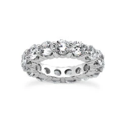 Thin Platinum Diamond Eternity Band 1.35ct