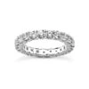 Thin Platinum Diamond Eternity Band 2.10ct