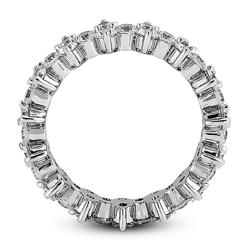 Platinum Diamond Eternity Band 2.25ct 6.3mm 5 Platinum Diamond Eternity Band 2.25ct 6.3mm - Image 3