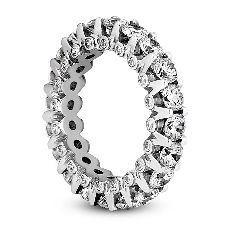 Platinum Diamond Eternity Band 3.20ct 4.3mm 4 Platinum Diamond Eternity Band 3.20ct 4.3mm - Image 2