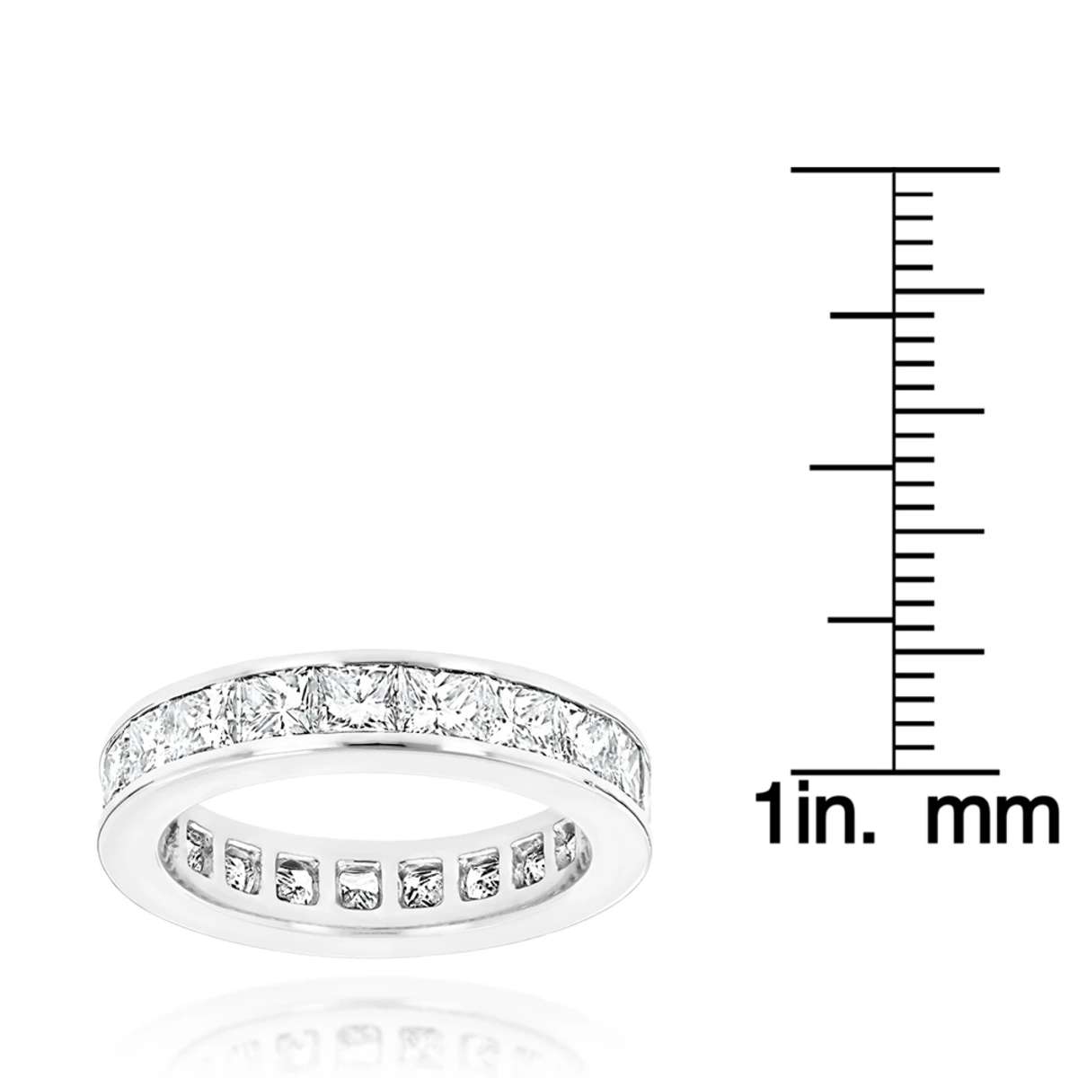Platinum Diamond Eternity Band 3.40ct 4 Platinum Diamond Eternity Band 3.40ct - Image 2