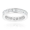Platinum Diamond Eternity Band 3.40ct