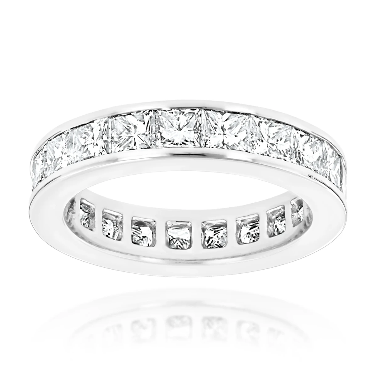 Platinum Diamond Eternity Band 3.40ct 3 Platinum Diamond Eternity Band 3.40ct