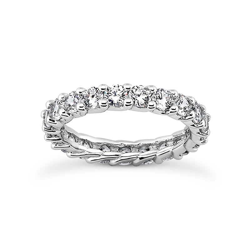 Thin Platinum Diamond Eternity Band 3ct 3 Thin Platinum Diamond Eternity Band 3ct