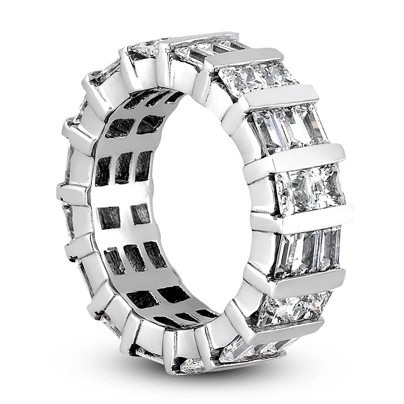 Platinum Diamond Eternity Band 5.12ct 4 Platinum Diamond Eternity Band 5.12ct - Image 2
