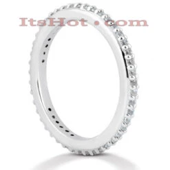 Thin Platinum Diamond Eternity Ring 0.46ct