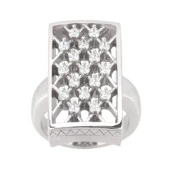 Platinum Diamond Right Hand Ring 1.19ct