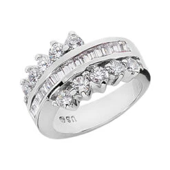 Platinum Diamond Right Hand Ring 2ct