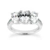 Thin Platinum Diamond Three Stones Engagement Ring 1.20ct 2.6mm -Its Hot Jewelry Shop platinum diamond three stones engagement ring 120ct p 33191 white 20220426