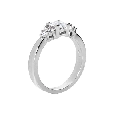 Thin Platinum Ladies Diamond Ring 0.65ct 4 Thin Platinum Ladies Diamond Ring 0.65ct - Image 2