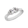 Thin Platinum Ladies Diamond Ring 0.65ct
