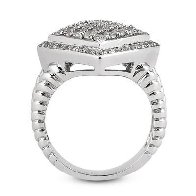 Platinum Ladies Diamond Ring 1.07ct 5 Platinum Ladies Diamond Ring 1.07ct - Image 3