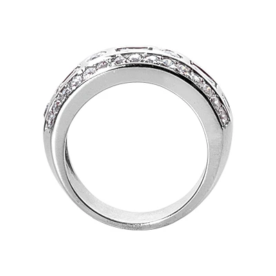 Platinum Ladies Diamond Ring 1.24ct 8.9mm 4 Platinum Ladies Diamond Ring 1.24ct 8.9mm - Image 2