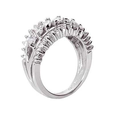 Platinum Ladies Diamond Ring 1.88ct 12.9mm 4 Platinum Ladies Diamond Ring 1.88ct 12.9mm - Image 2