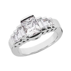 Platinum Ladies Diamond Ring 2.22ct