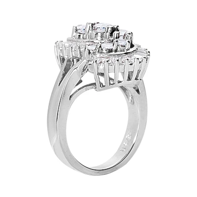 Platinum Ladies Diamond Ring 2ct 4 Platinum Ladies Diamond Ring 2ct - Image 2