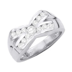 Platinum Men's Diamond Ring 1.21ct