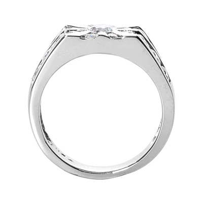 Platinum Men's Diamond Ring 1.59ct 4 Platinum Men's Diamond Ring 1.59ct - Image 2