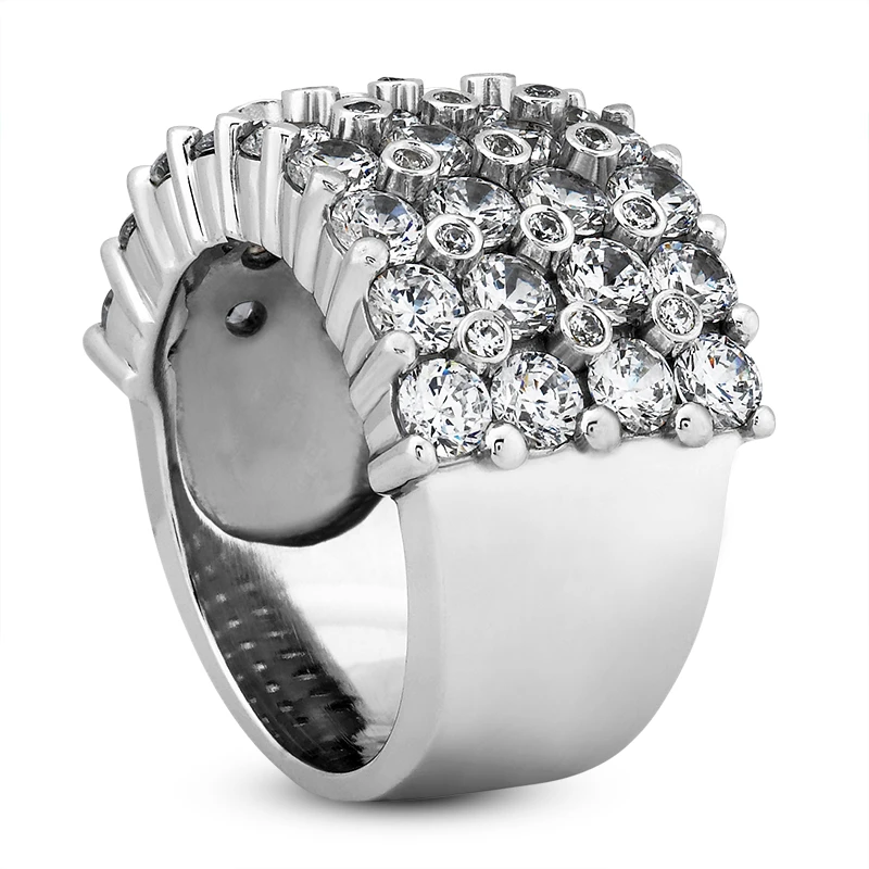 Platinum Men's Diamond Ring 10ct 4 Platinum Men's Diamond Ring 10ct - Image 2