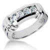 Platinum Men's Diamond Wedding Ring 1ct 6.8mm -Its Hot Jewelry Shop platinum mens diamond wedding ring 1ct p 31076